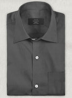 Ash Gray Stretch Twill Shirt - StudioSuits