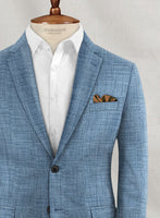 Bamboo Wool French Blue Jacket - StudioSuits