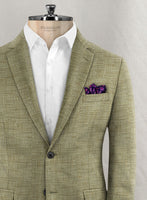 Bamboo Wool Canary Green Jacket - StudioSuits