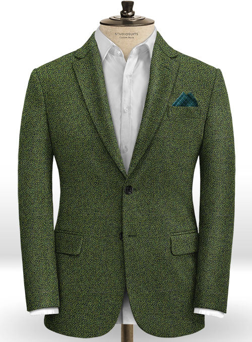 Basket Weave Green Tweed Suit – StudioSuits
