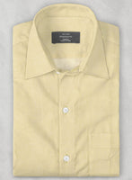 Beige Luxury Twill Shirt - StudioSuits