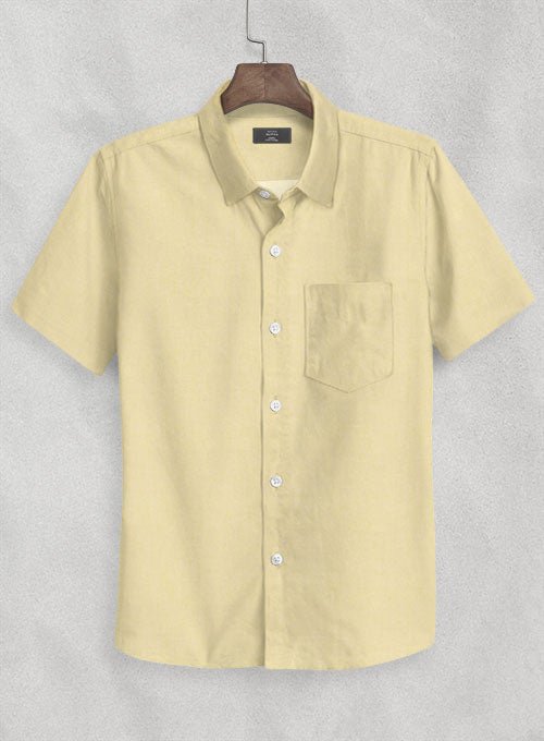 Beige Luxury Twill Shirt - StudioSuits