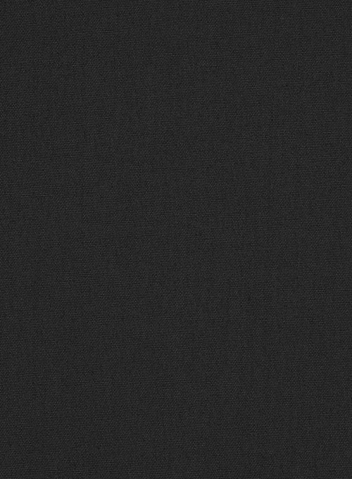 Black Stretch Poplene Shirt - StudioSuits