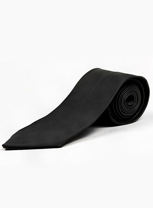 Black Leather Tie - StudioSuits
