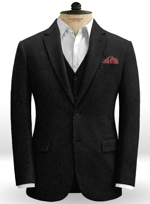 Black Tweed Suit - StudioSuits