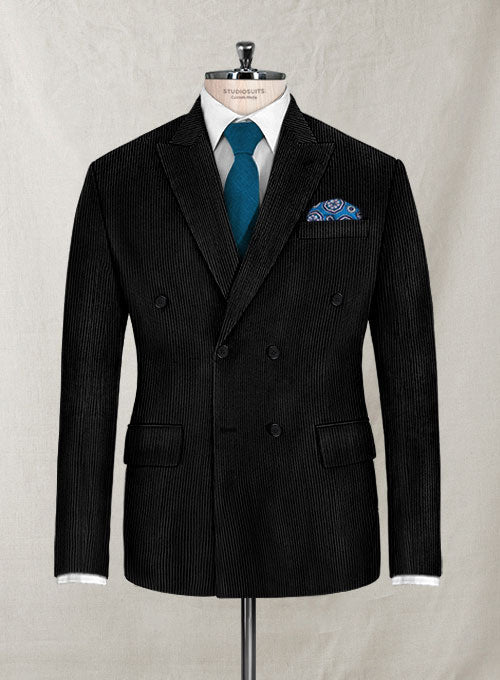 Black Corduroy Suit - StudioSuits