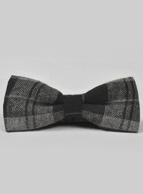 Tweed Bow - Black Scot Tweed - StudioSuits