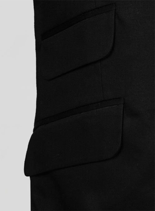 Black Fine Twill Jacket - StudioSuits