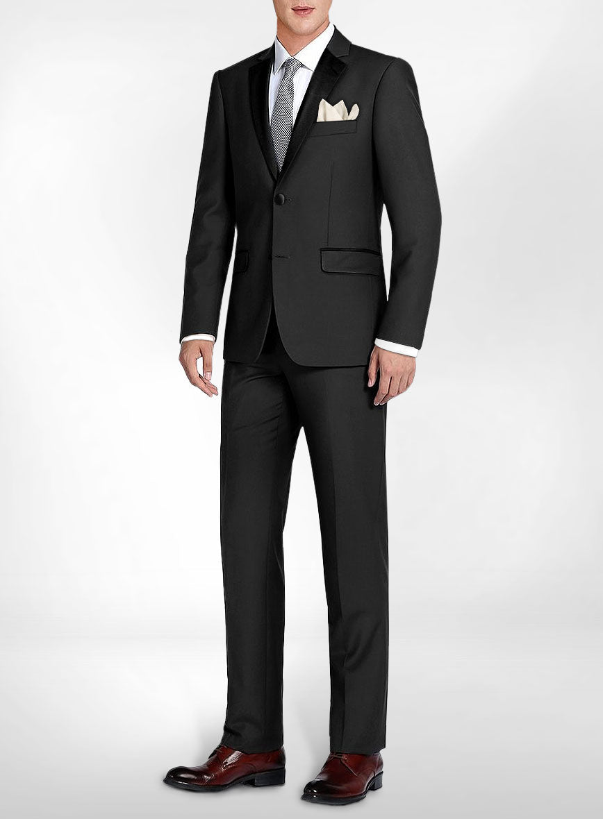 Black Wool Tuxedo Black Wool TuxedoCustom Suits Custom Tuxedo StudioSuits