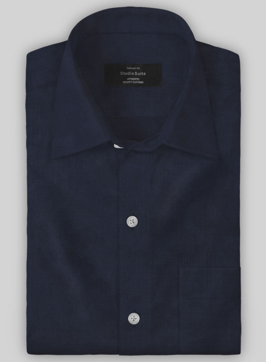 Blue Camo Wool Shirt - StudioSuits