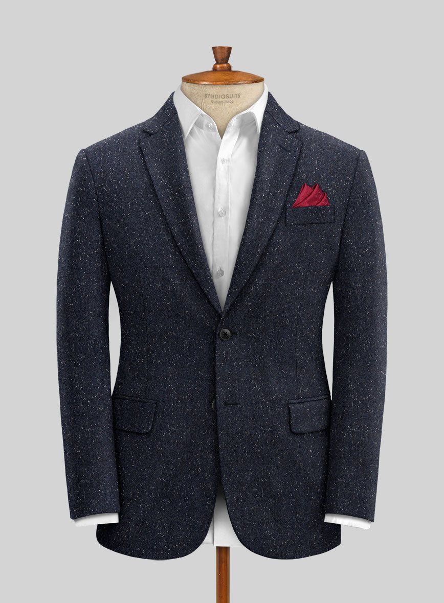 Blue Flecks Donegal Tweed Jacket - StudioSuits