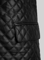 Bocelli Quilted Leather Blazer - StudioSuits