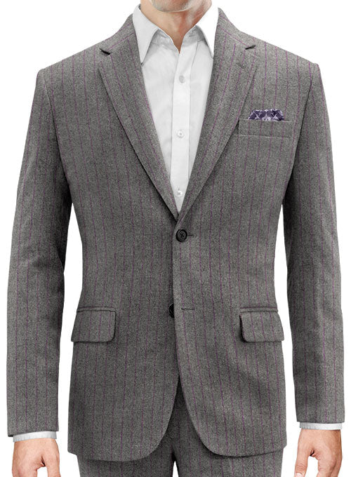 Bologna Tweed Gray Suit - StudioSuits