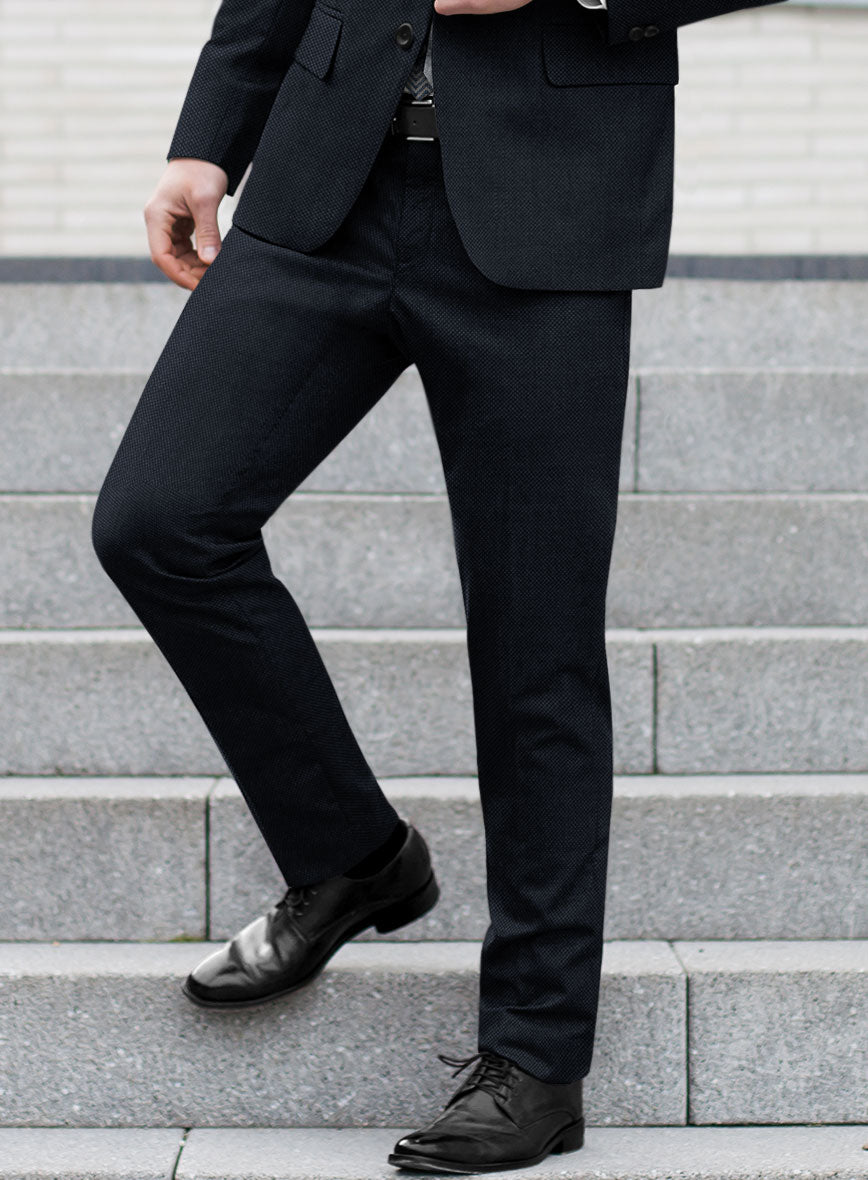 Bristol Blue Birdseye Suit - StudioSuits
