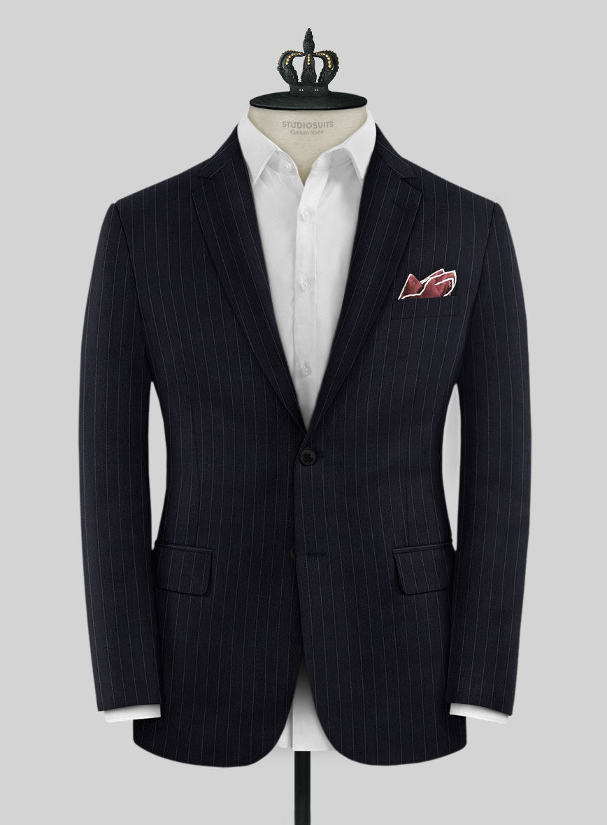 Bristol Blue Chalkstripe Suit - StudioSuits