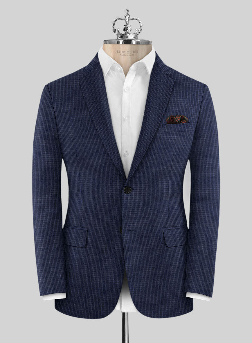 Bristol Blue Grid Jacket - StudioSuits