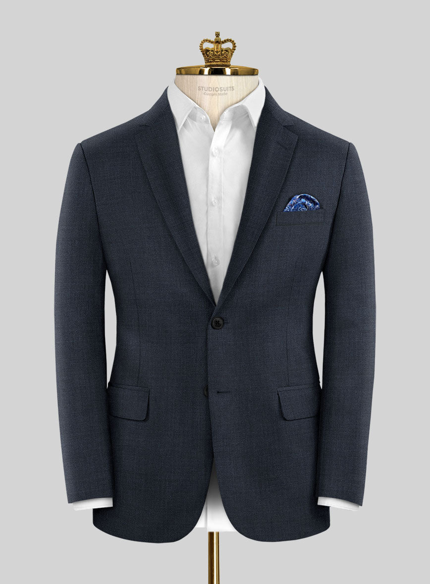 Bristol Blue Sharkskin Suit - StudioSuits