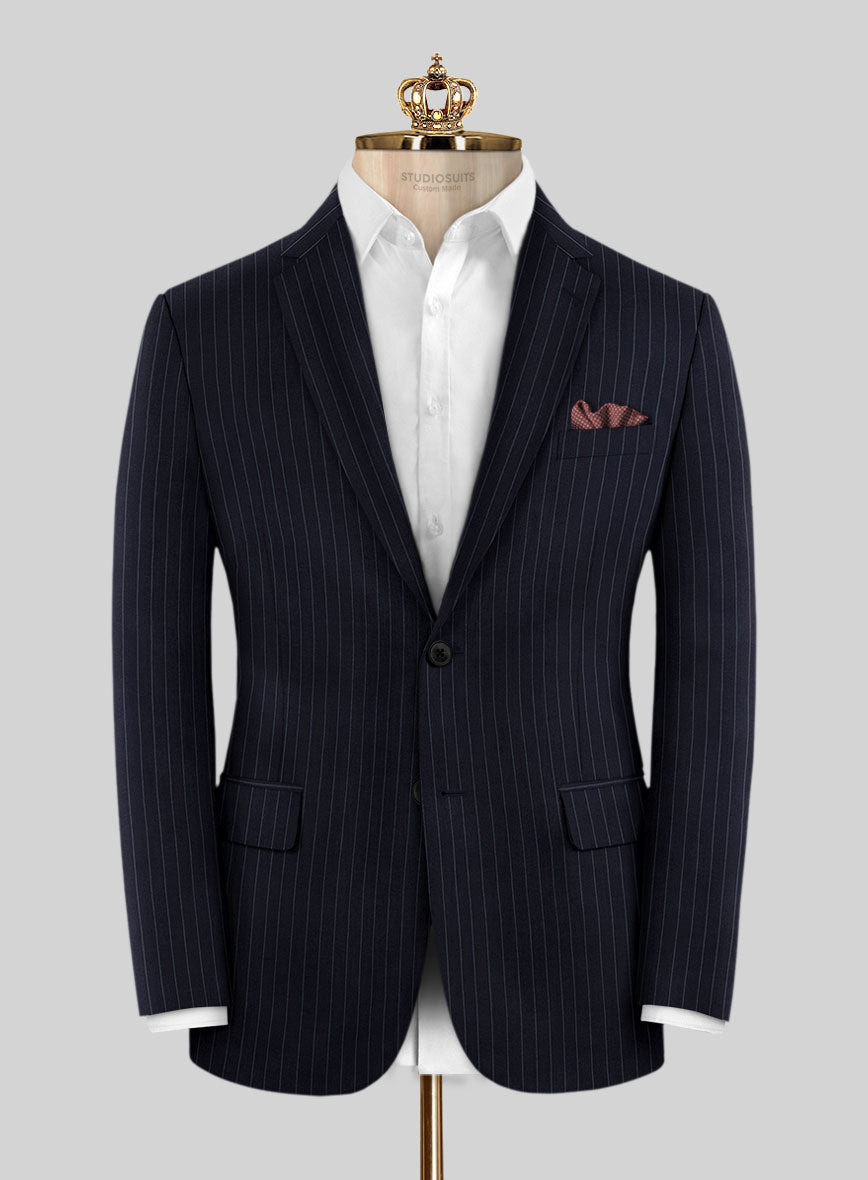 Bristol Brook Blue Stripe Suit - StudioSuits