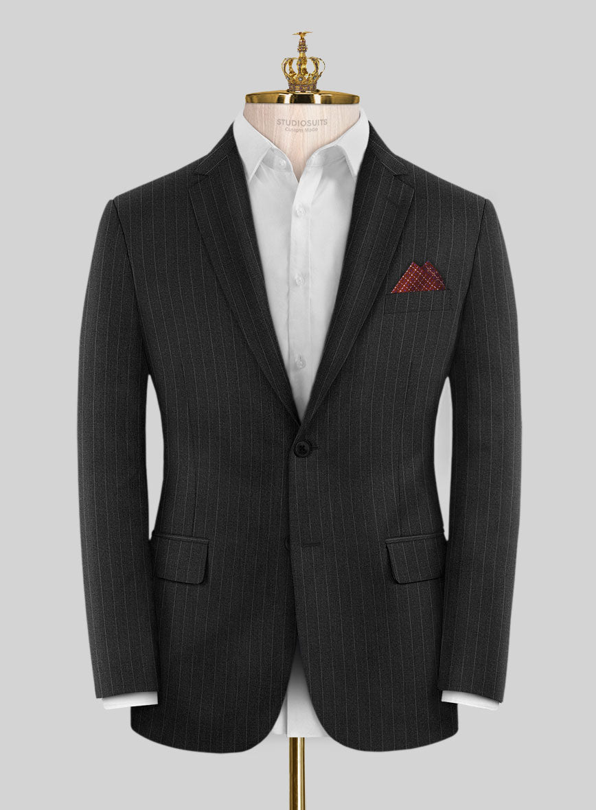 Bristol Charcoal Chalkstripe Suit - StudioSuits