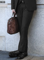 Bristol Charcoal Herringbone Pants - StudioSuits