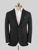 Bristol Charcoal Regal Stripe Jacket - StudioSuits