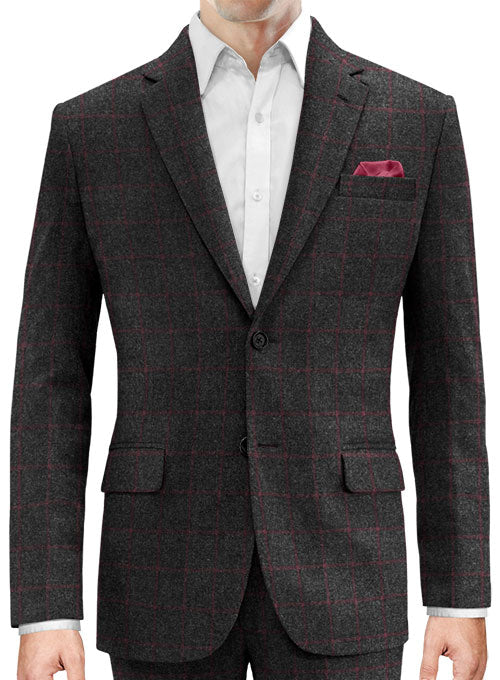Briston Charcoal Tweed Jacket - StudioSuits