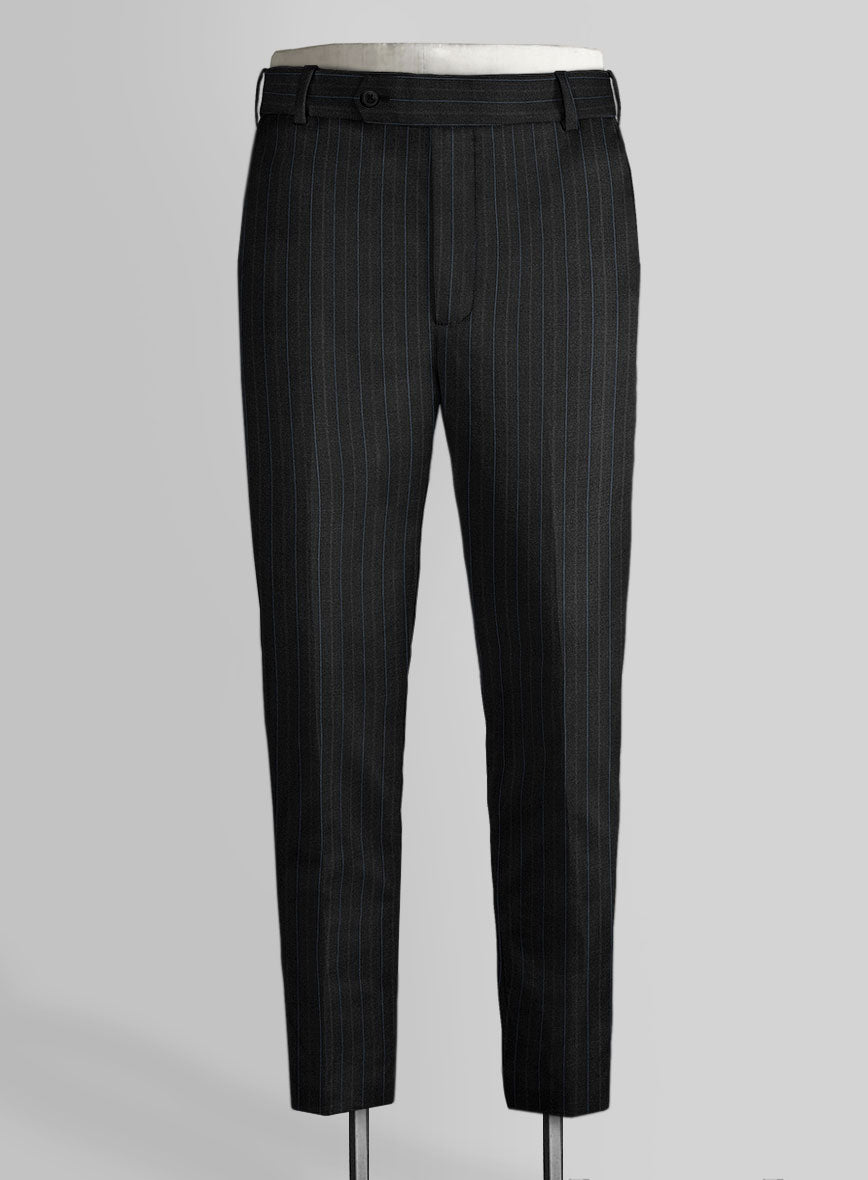 Bristol Devon Gray Stripe Pants - StudioSuits