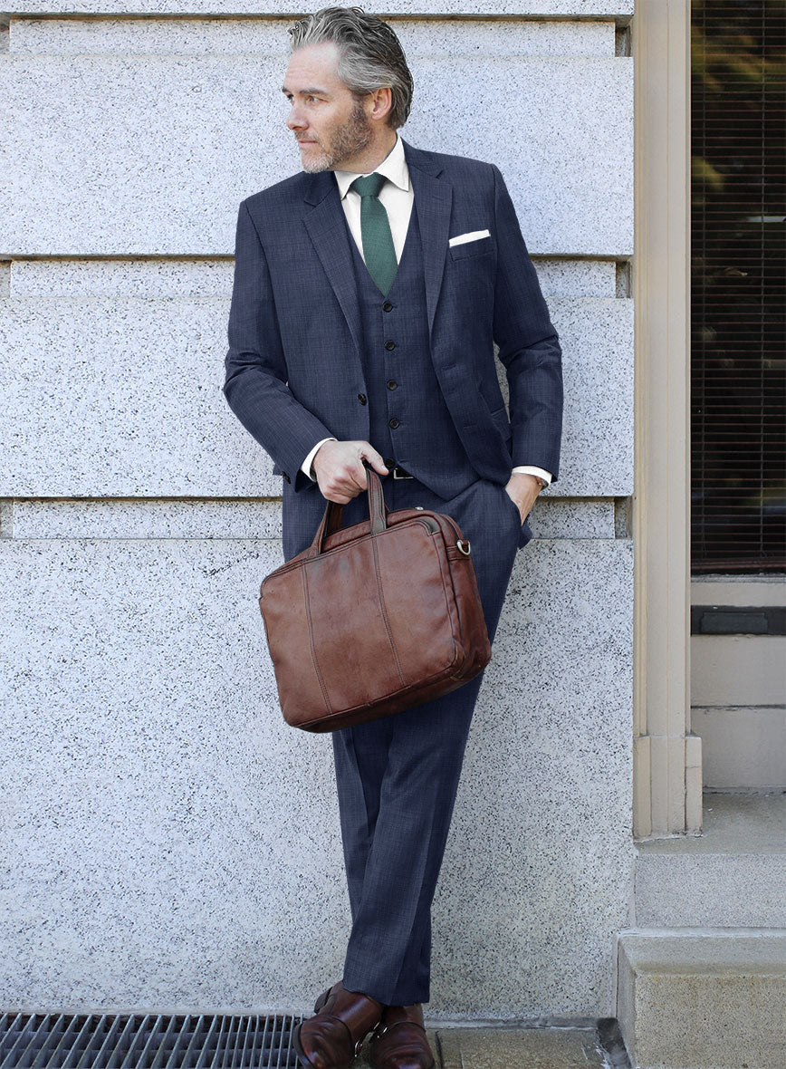 Bristol Glen Blue Ombando Suit - StudioSuits