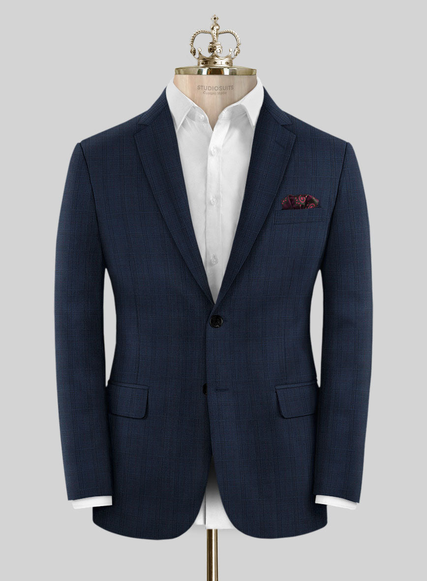 Bristol Glen Blue Sasimo Jacket - StudioSuits