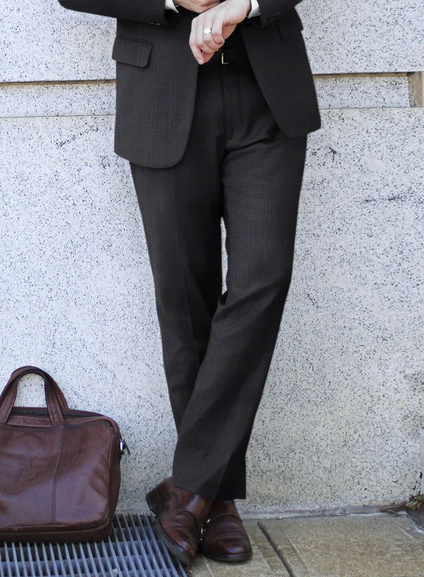Bristol Glen Charcoal Iseia Suit - StudioSuits
