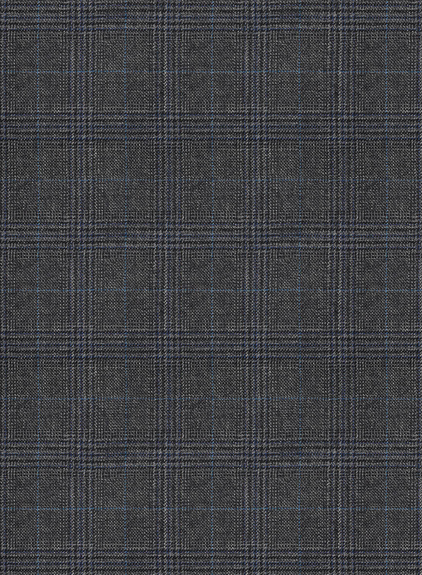 Bristol Glen Charcoal Lioda Suit - StudioSuits
