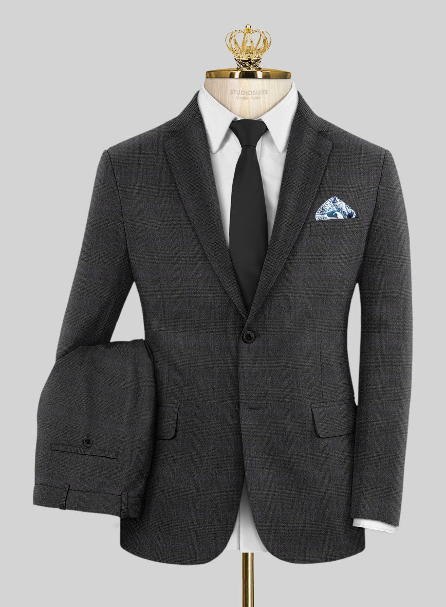 Bristol Glen Charcoal Suit - StudioSuits