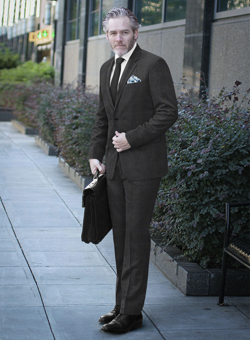 Bristol Glen Charcoal Suit - StudioSuits