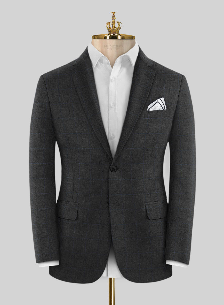 Bristol Glen Dark Gray Suit - StudioSuits