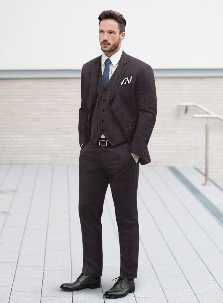 Bristol Glen Wine Salomo Suit - StudioSuits