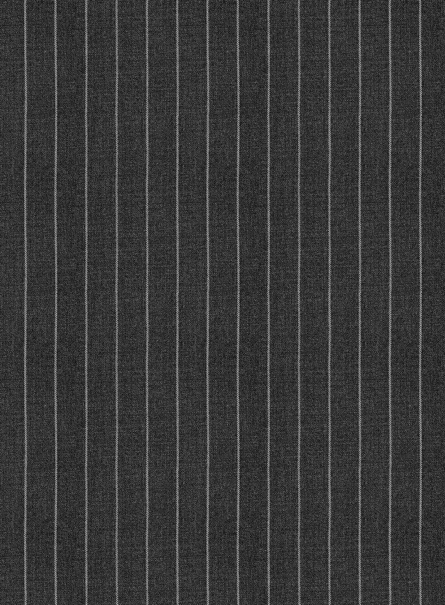 Bristol Gray Rope Stripe Suit - StudioSuits