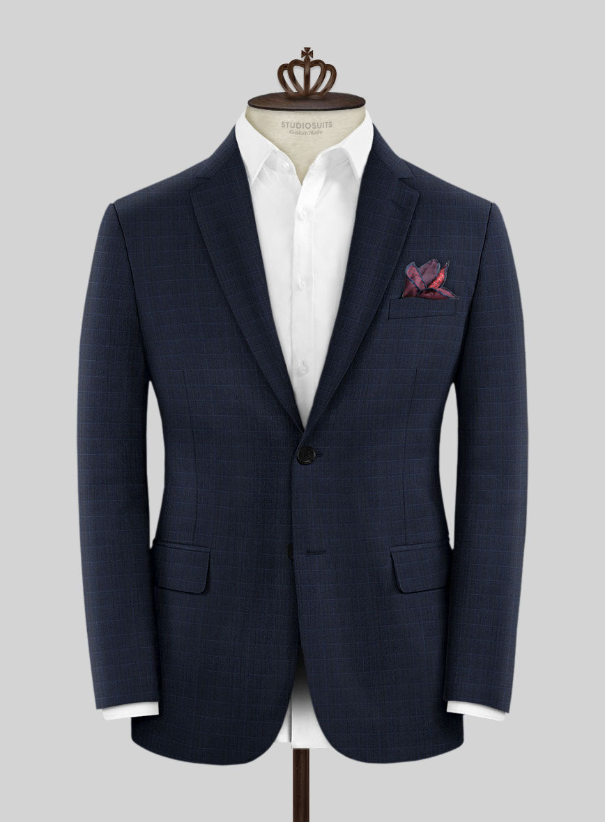 Bristol Igri Blue Checks Suit - StudioSuits