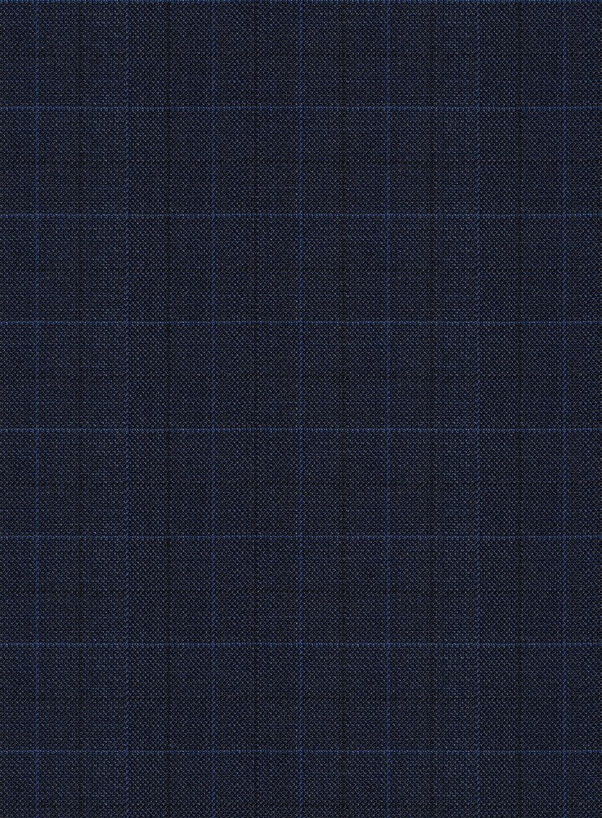 Bristol Igri Blue Checks Pants - StudioSuits