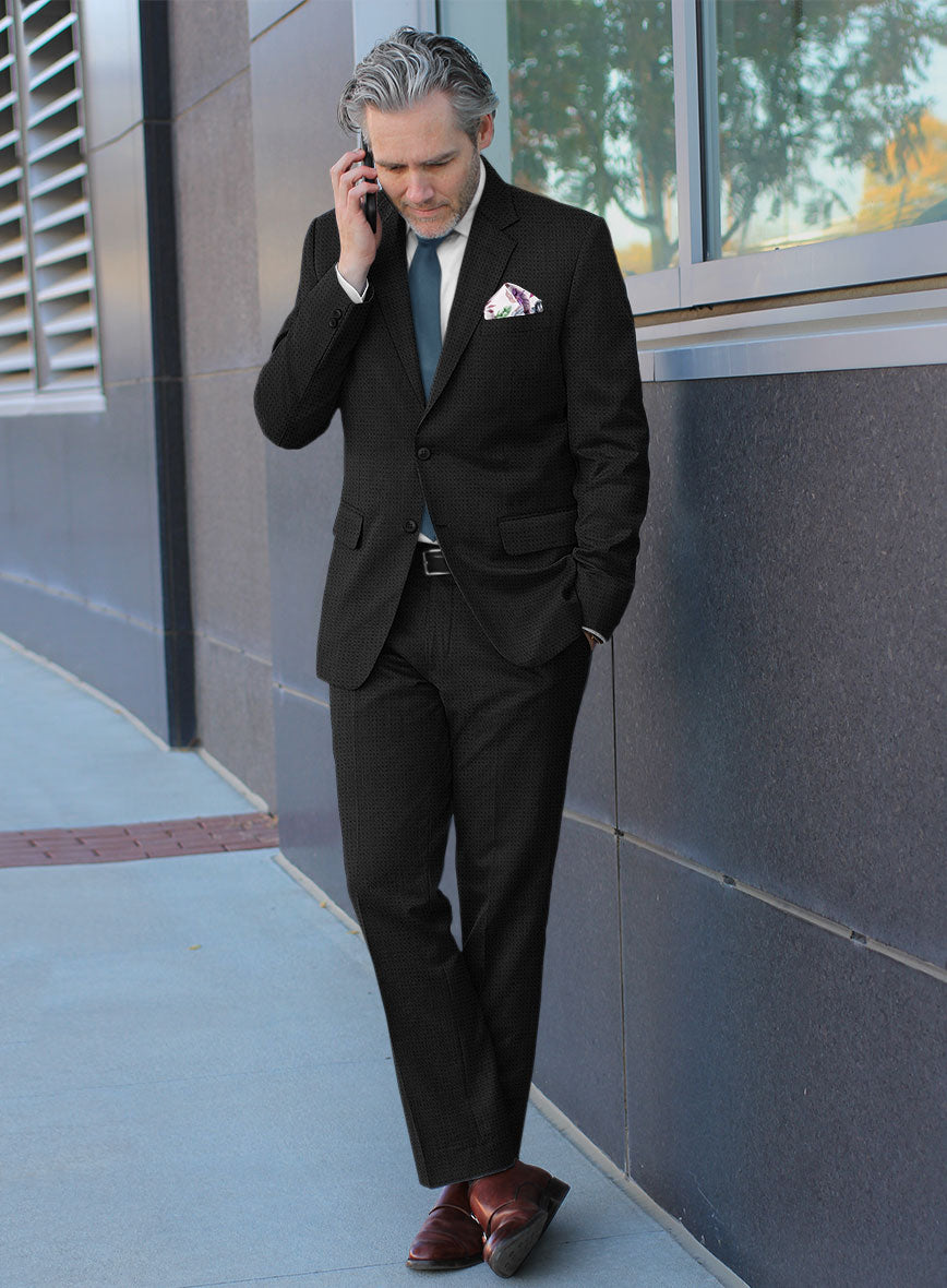 Bristol Ippoli Black Suit - StudioSuits