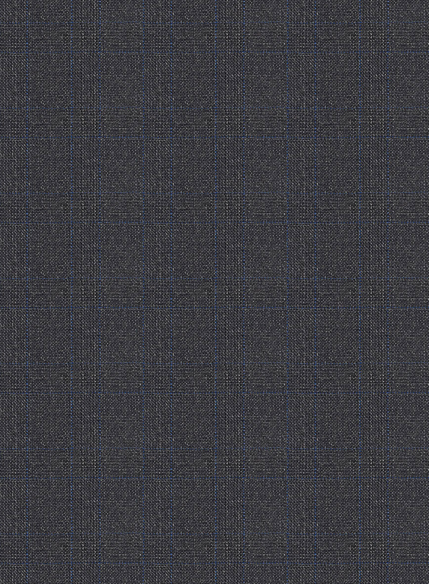 Bristol Liseo Charcoal Checks Pants - StudioSuits