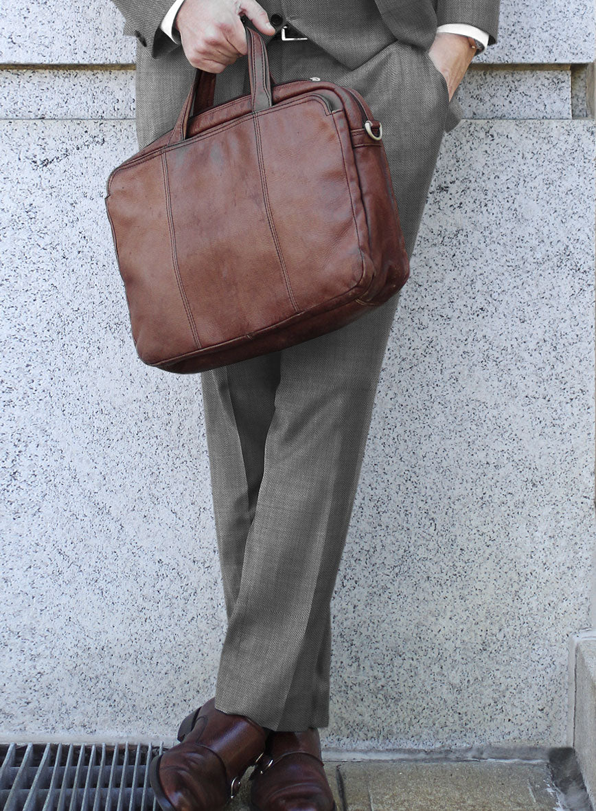 Bristol Light Gray Sharkskin Suit - StudioSuits
