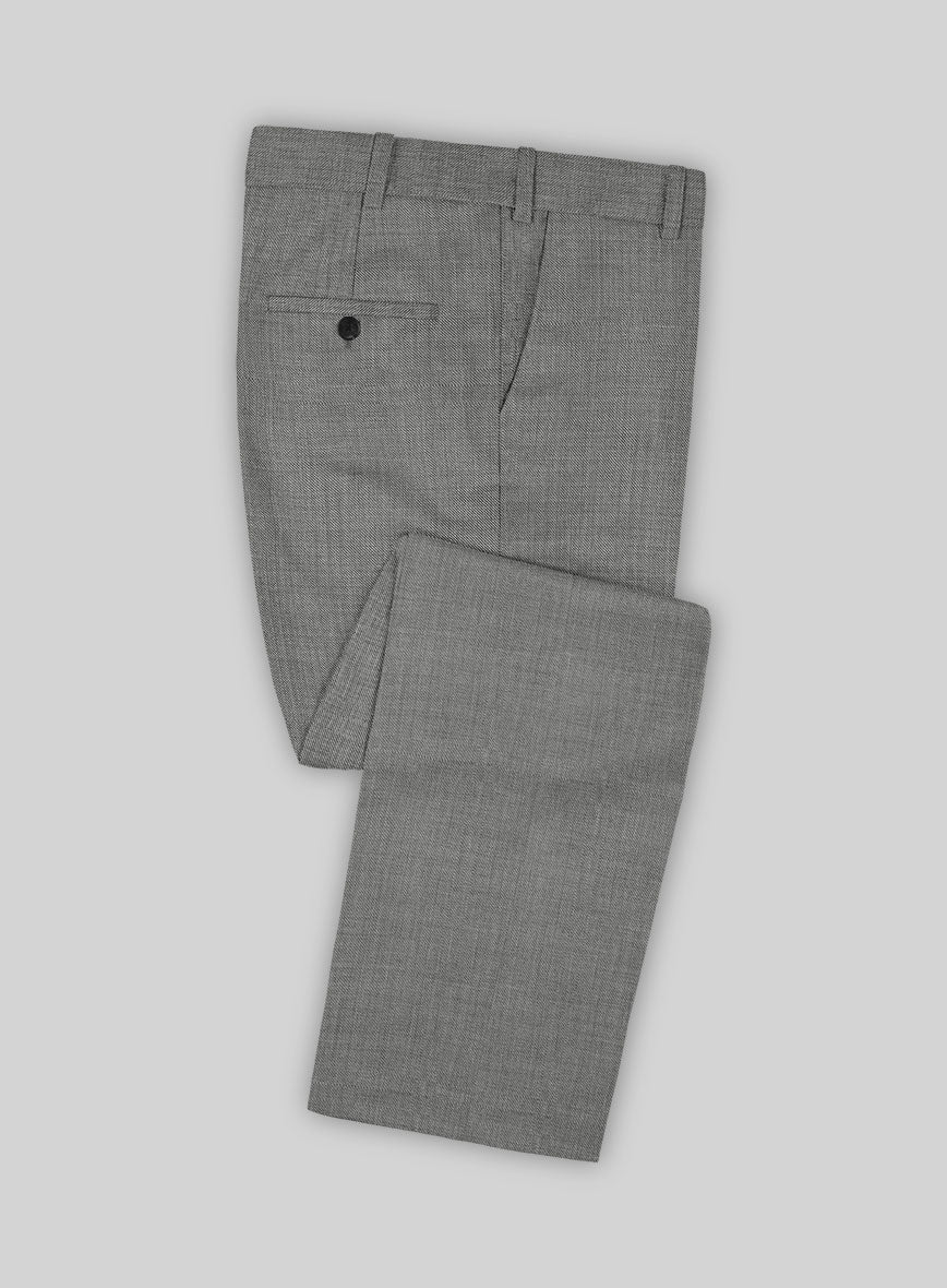 Bristol Light Gray Sharkskin Suit - StudioSuits