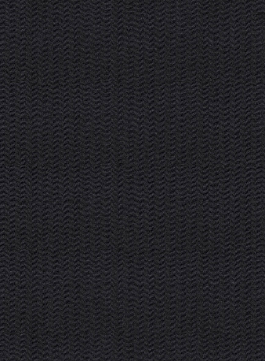 Bristol Midnight Herringbone Suit - StudioSuits