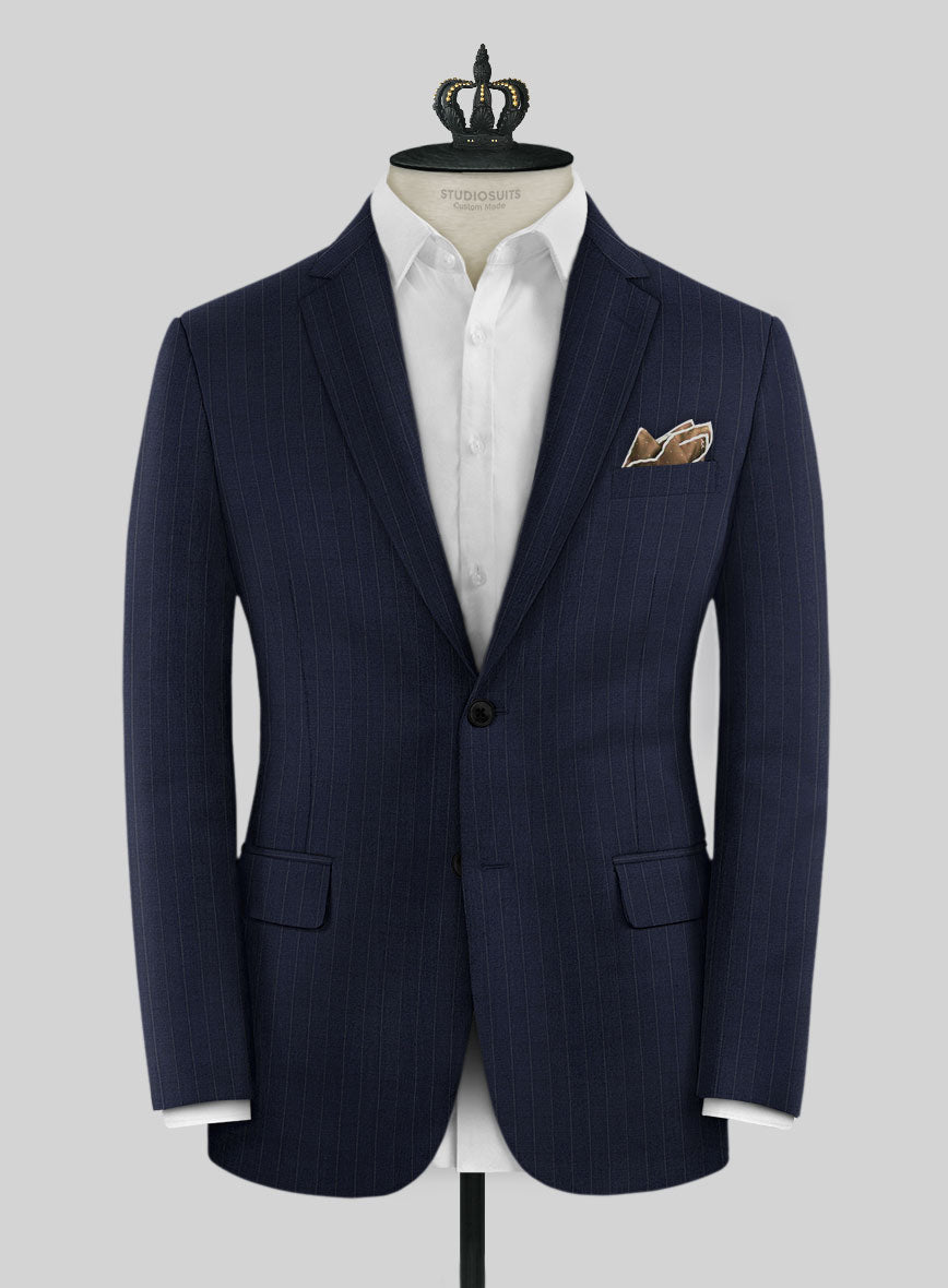 Bristol Navy Classic Stripe Suit - StudioSuits