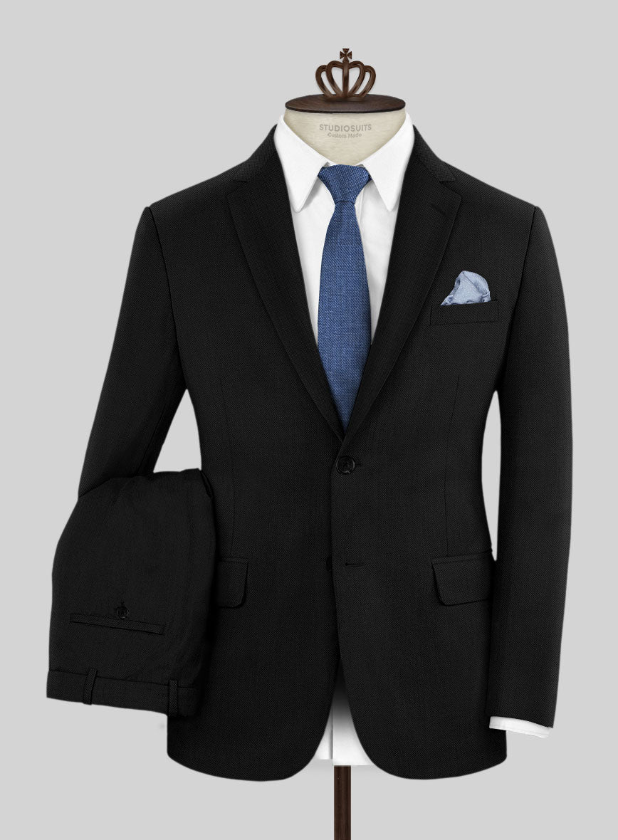 Bristol Lombo Black Suit - StudioSuits