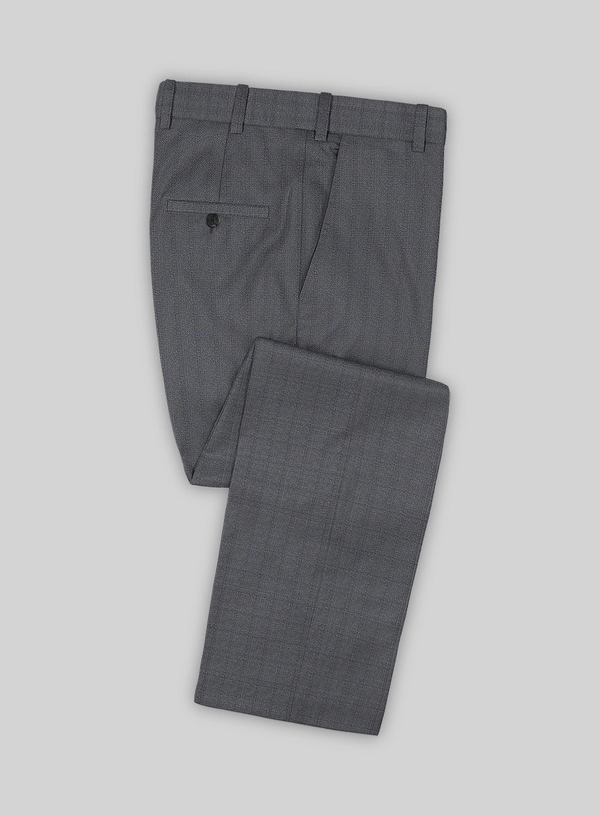 Bristol Puben Gray Checks Pants - StudioSuits