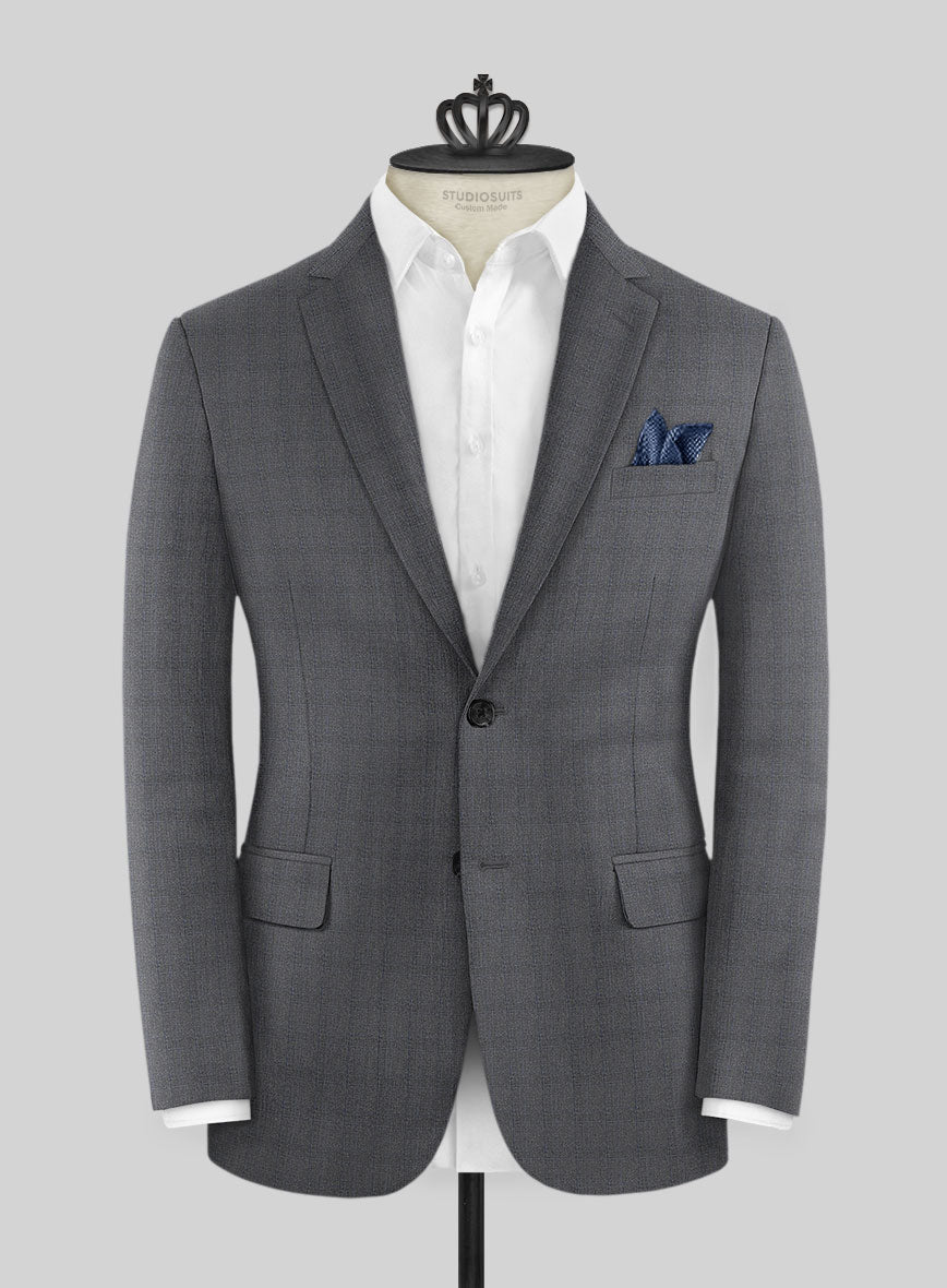 Bristol Puben Gray Checks Suit - StudioSuits