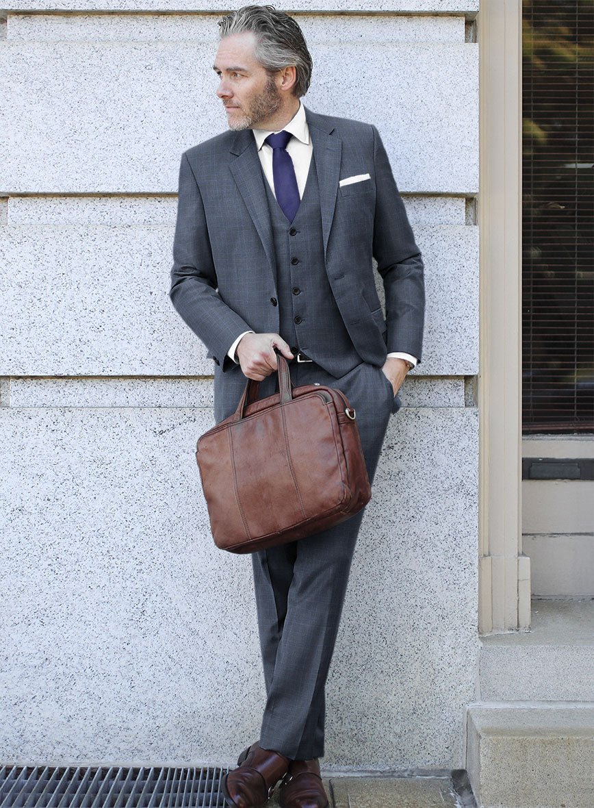Bristol Rante Blue Checks Suit - StudioSuits