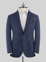 Bristol Refino Blue Checks Jacket - StudioSuits