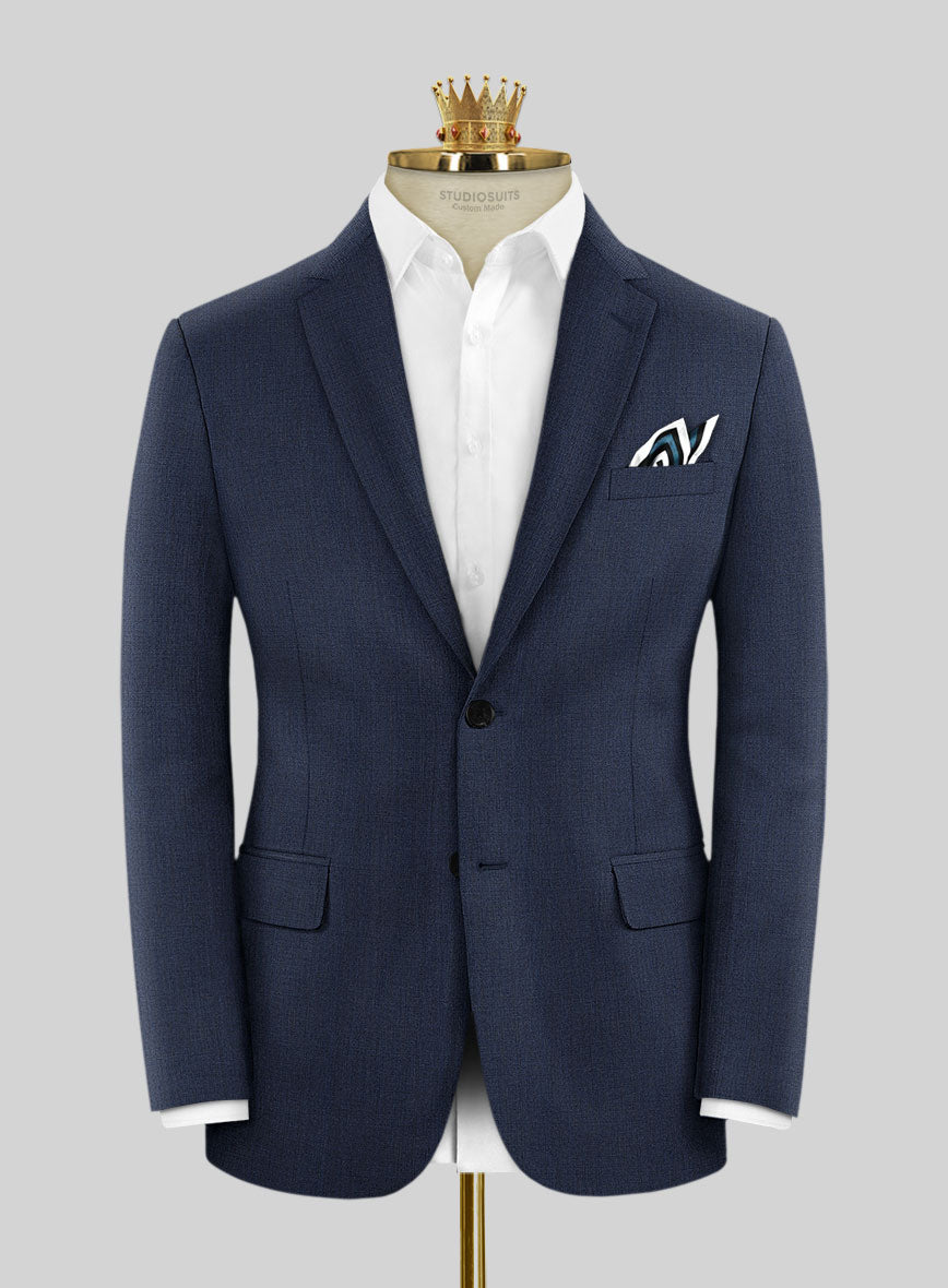 Bristol Regal Blue Sharskin Jacket - StudioSuits